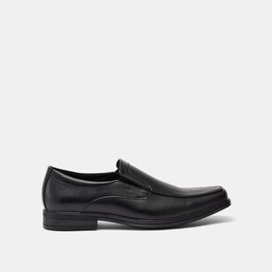JC Lanyon Men's Matt Slip On Business Shoe Black