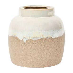 Cooper & Co Amari Ceramic Vase 16.5 cm Beige