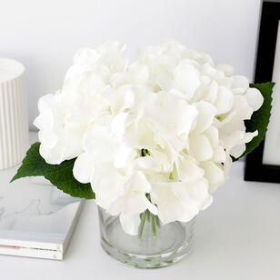 Cooper & Co Lacey Decorative 23 cm Hydrangea Arrangement White 23 cm