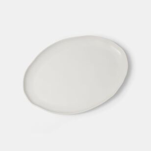Shaynna Blaze Evening 36 cm Oval Plate Matte White