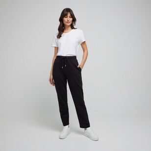 Khoko Collection Women's French Terry Trackpant Black