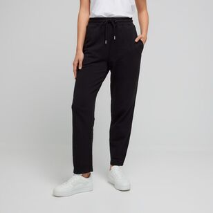Khoko Collection Women's French Terry Trackpant Black