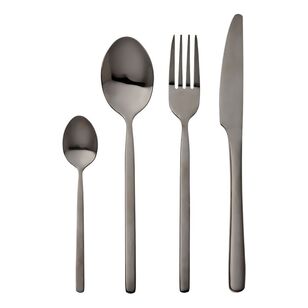 Smith + Nobel Arte 24-Piece Cutlery Set Shiny Black