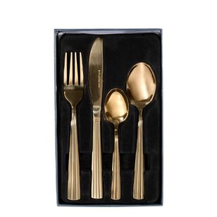 Smith + Nobel Soho 24-Piece Cutlery Set Gold