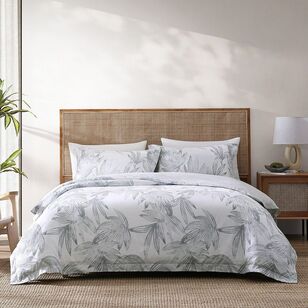 Tommy Bahama Kayo Cotton Quilt Cover Set Grey