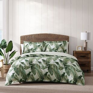 Tommy Bahama Fiesta Palms Cotton Quilt Cover Set Green