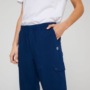 LMA Active Women's Cropped Cargo Pants Navy