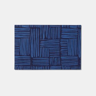Soren Blue Geo 45 x 30 cm Placemat 4 Pack
