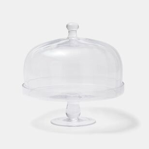 Soren Glass 27.5 cm Cake Stand with Lid