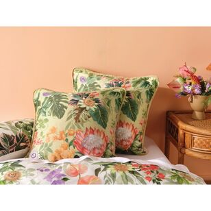 Linen House Delphine Cotton European Pillowcase Multicoloured Print European