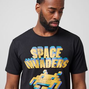Space Invaders Men's Classic Short Sleeve Tee Black