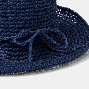 Khoko Women's Crochet Hat Navy One Size