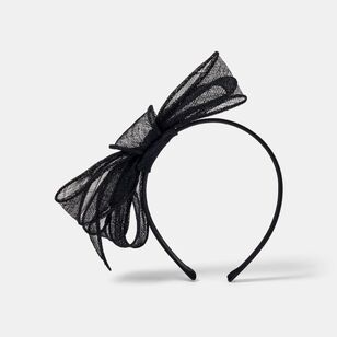 Khoko Women's Bow Fascinator Black One Size