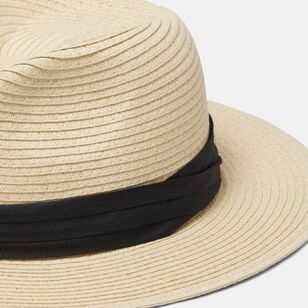 JC Lanyon Men's Band Brim Hat Natural One Size