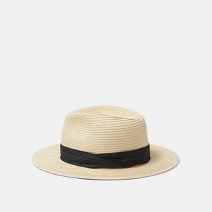 JC Lanyon Men's Band Brim Hat Natural One Size
