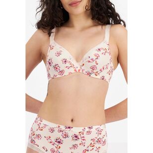 Berlei Women's Barely There Luxe Contour Bra Pink Floral