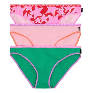 Bonds Women's Hipster Bikini Brief 3 Pack Pink & Green