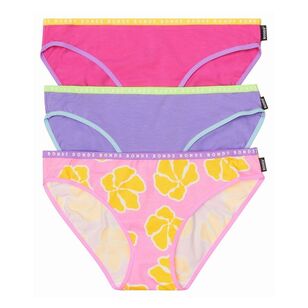 Bonds Women's Hipster Bikini Brief 3 Pack Pink & Purple