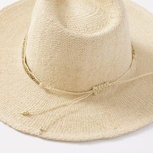 Khoko Women's Bead Trim Sun Hat Natural One Size