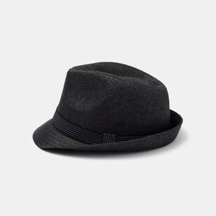 JC Lanyon Men's Weave Trilby Black One Size
