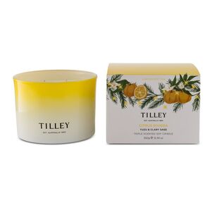 Tilley Festive 350 g Citrus Riviera Candle Yellow 350 g