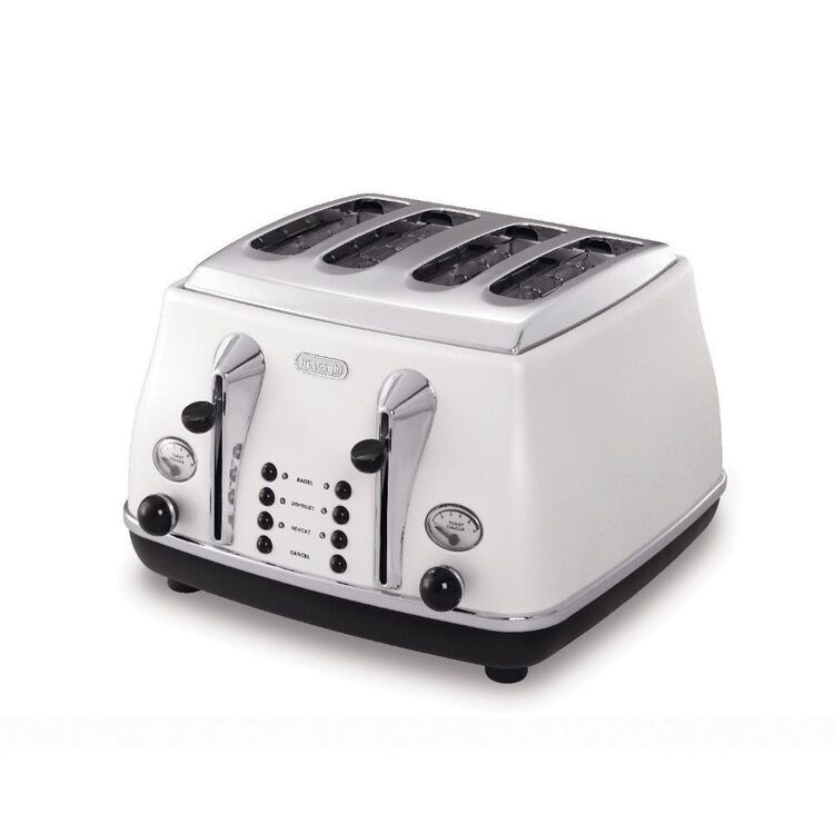 Delonghi Icona 4 Slice Toaster CT4003W