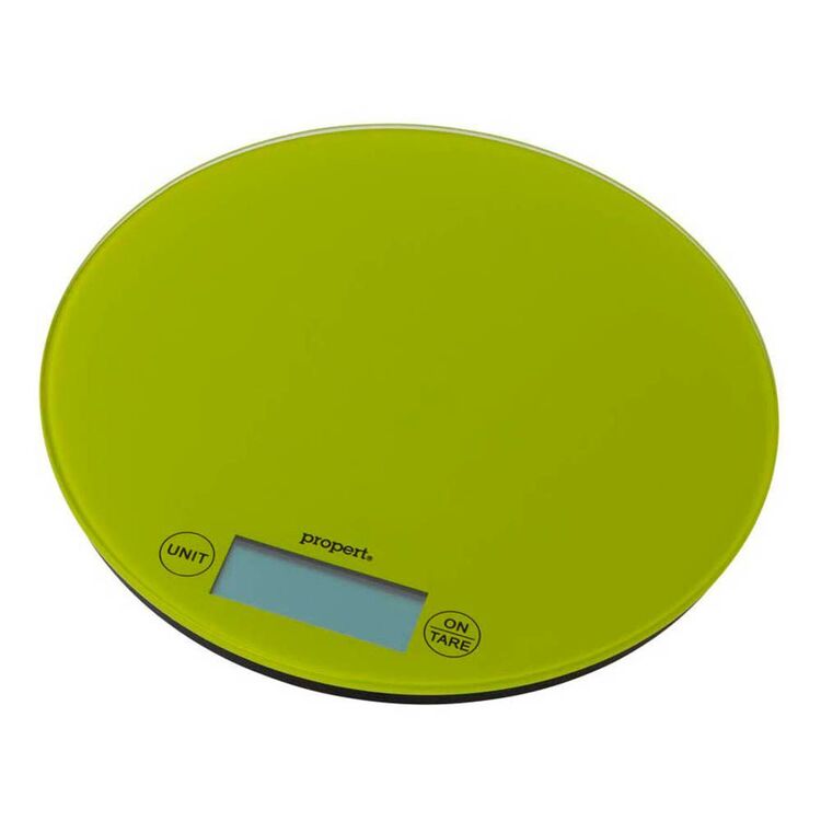 Propert 5kg Glass Scale Round Green