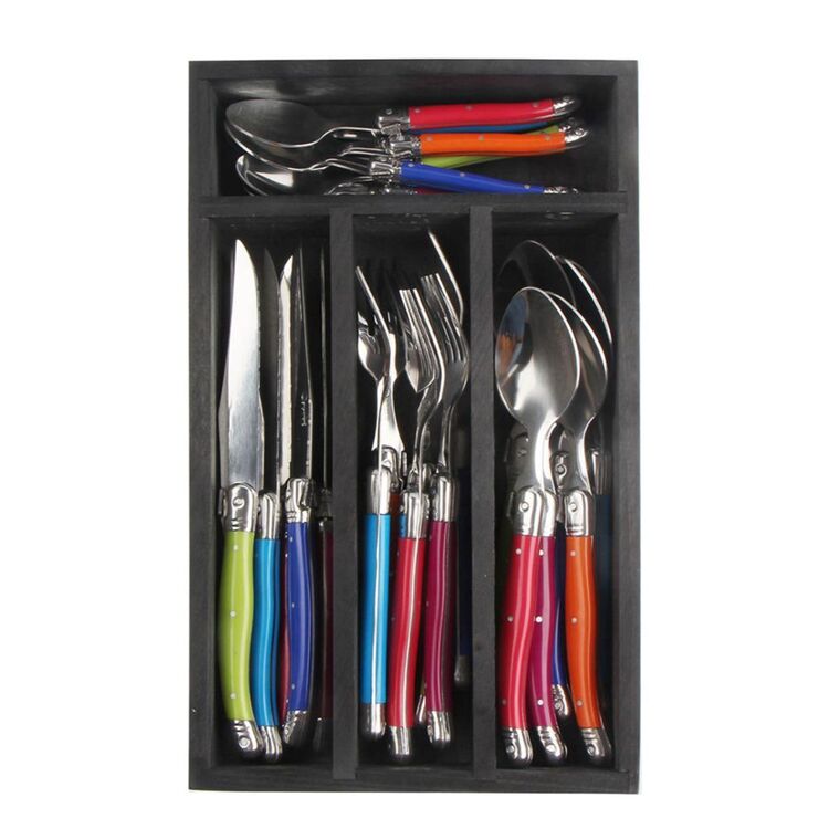 Laguiole Elite Pearl 24-Piece Cutlery Set