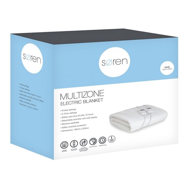 Soren Multizone Electric Fitted Blanket King Bed