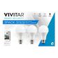 Vivitar Wireless Smart Soft White LED Bulbs 3 Pack E27