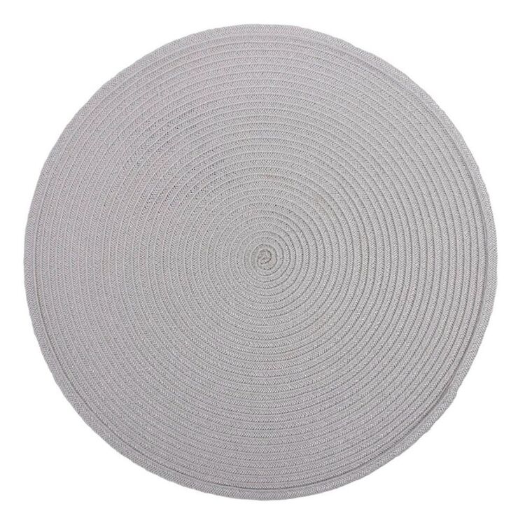 Just Home Maison Round Placemat Grey 38cm