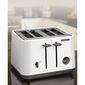 Morphy Richards Aspect Black Chrome 4 Slice Toaster Luxe White 240024