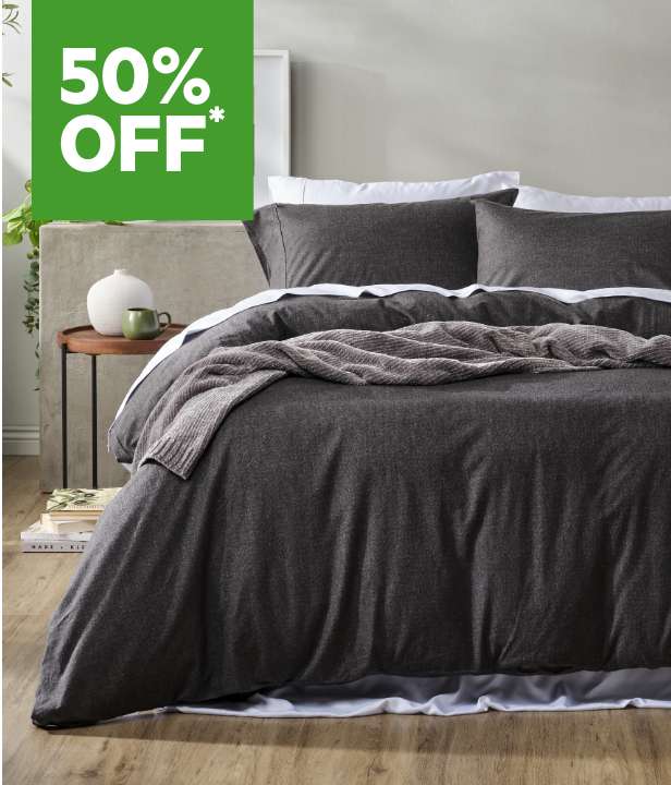 50% Off All Flannelette Quilt Cover Sets & Flannelette Sheets