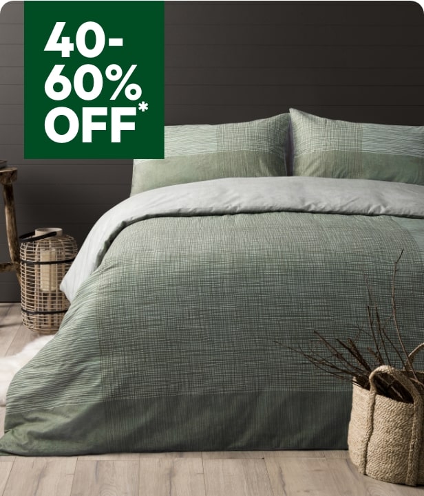 40% To 60% Off All Sheets & Quilt Cover Sets