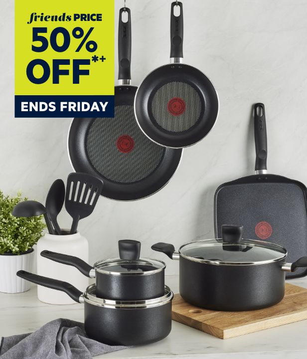 50% Off Full Priced Cookware