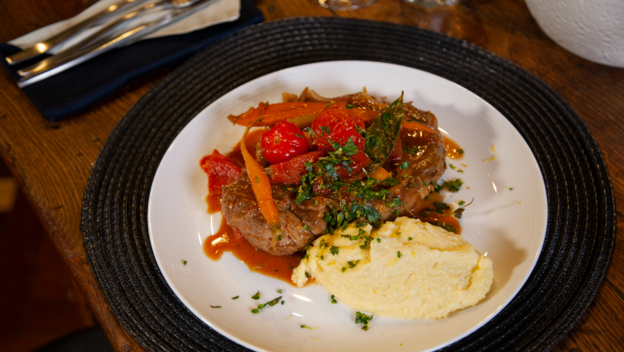 Miguels Slow Cooked Osso Buco With Creamy Polenta
