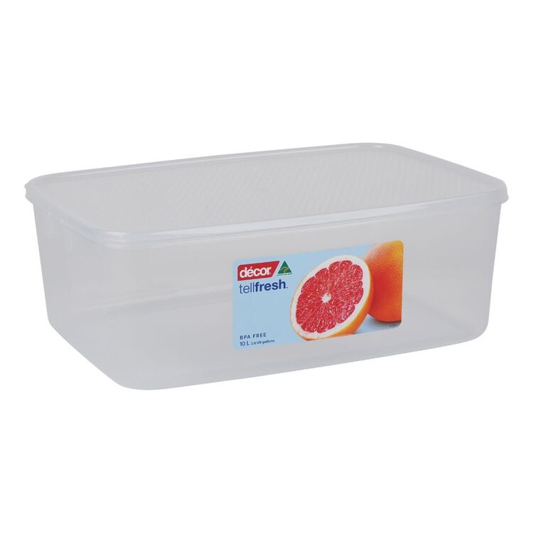 Decor Tellfresh 10L BPA Free Oblong Food Storage Container | Harris Scarfe