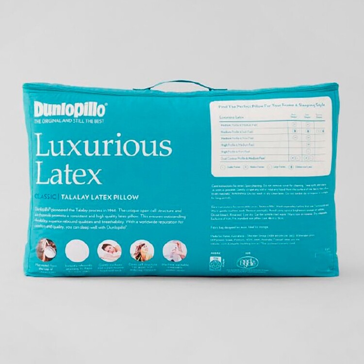 Dunlopillo latex pillow washing instructions