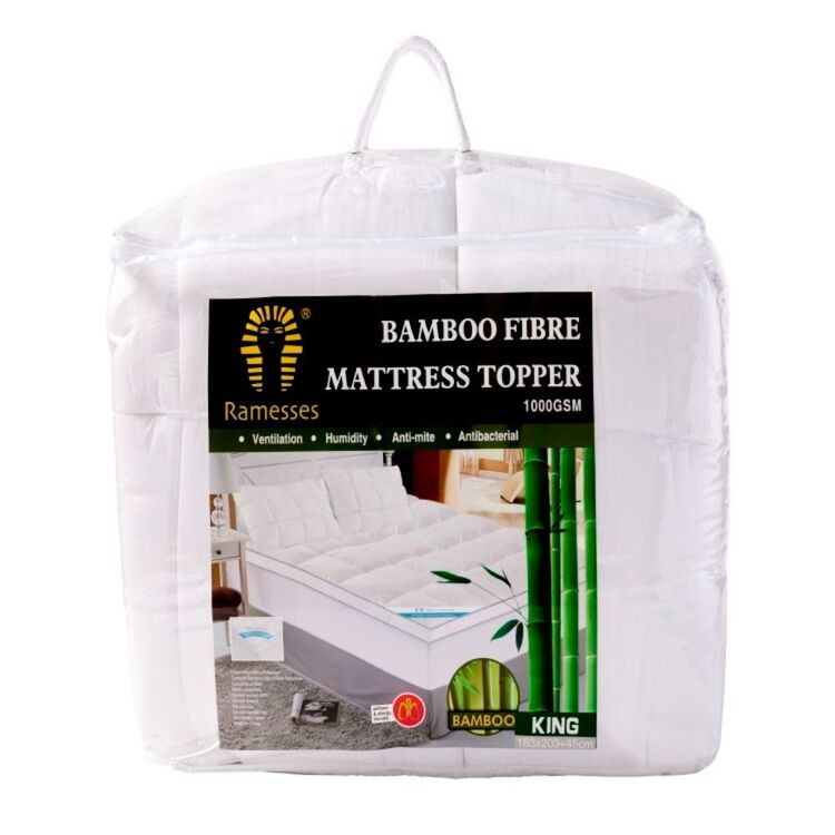 Ramesses 1000 GSM Bamboo Mattress Topper $69 ($199.99-$259.99) + more up to 66% off Harris Scarfe deals