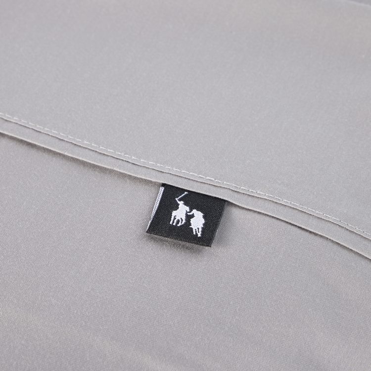 Polo 1300 Thread Count Cotton Rich Sheet Set Grey King Bed