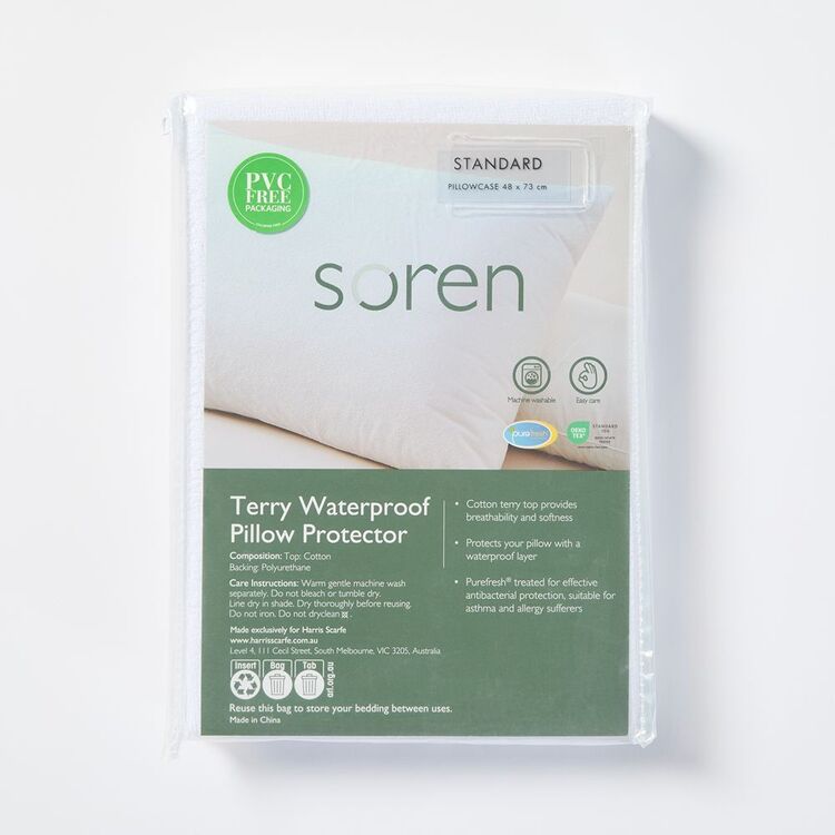 Soren Terry Waterproof Pillow Protector