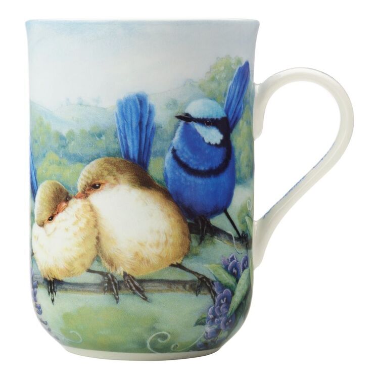 Maxwell & Williams Birds of Australia Katherine Castles 10 Year Anniversary 300 ml Mug Splendid Fairy Wren