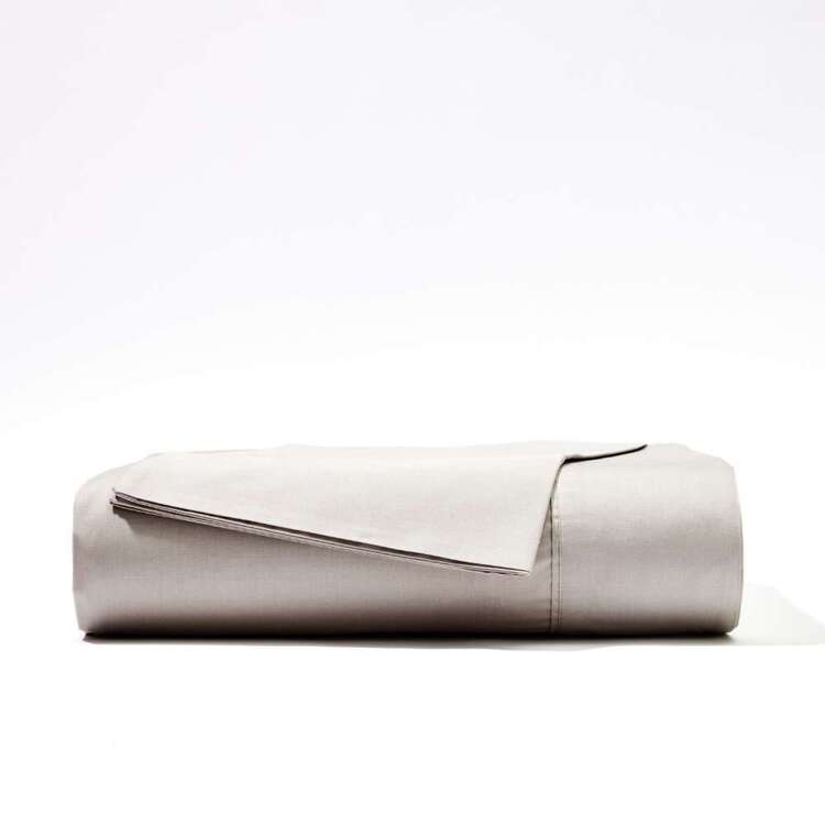 Soren 250 Thread Count Cotton Percale Sheet Set Silver Double | Harris ...