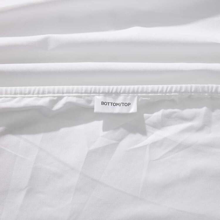 Soren 250 Thread Count Cotton Percale Sheet Set White Double