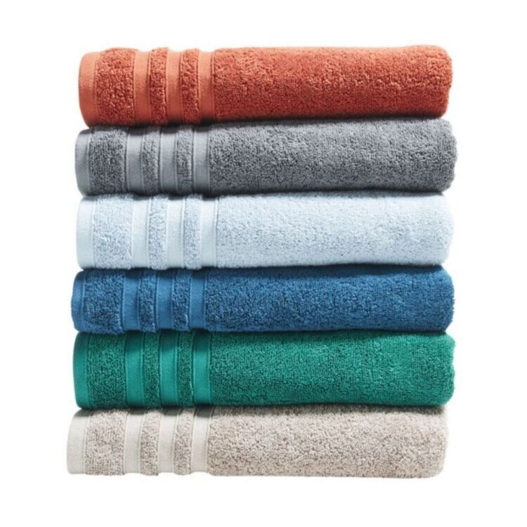 Soren Bedford Low Twist Towel Collection Charcoal