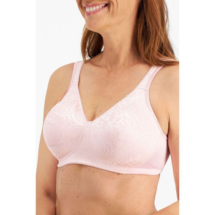 Playtex Women's Ultimate Lift & Support Wirefree Bra 2 Pack Brown & Pink