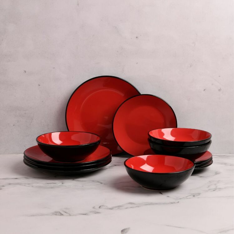 Dinner Ware Red Ceramic Dinner Plates Set Of Waechtersbach Fun