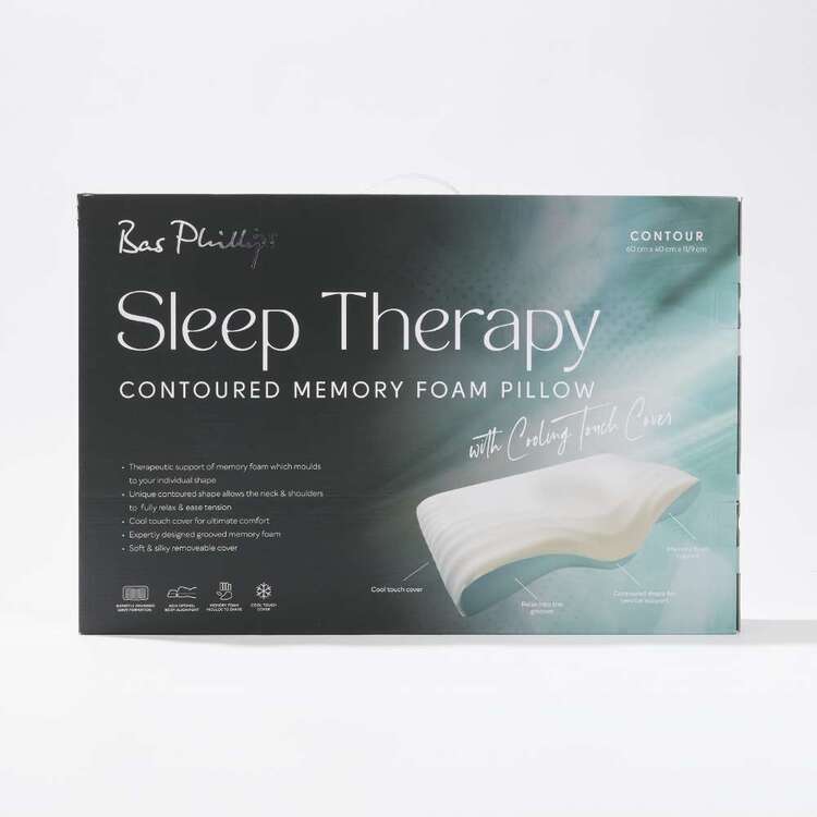 Bas Phillips Sleep Therapy Contoured Memory Foam Pillow With