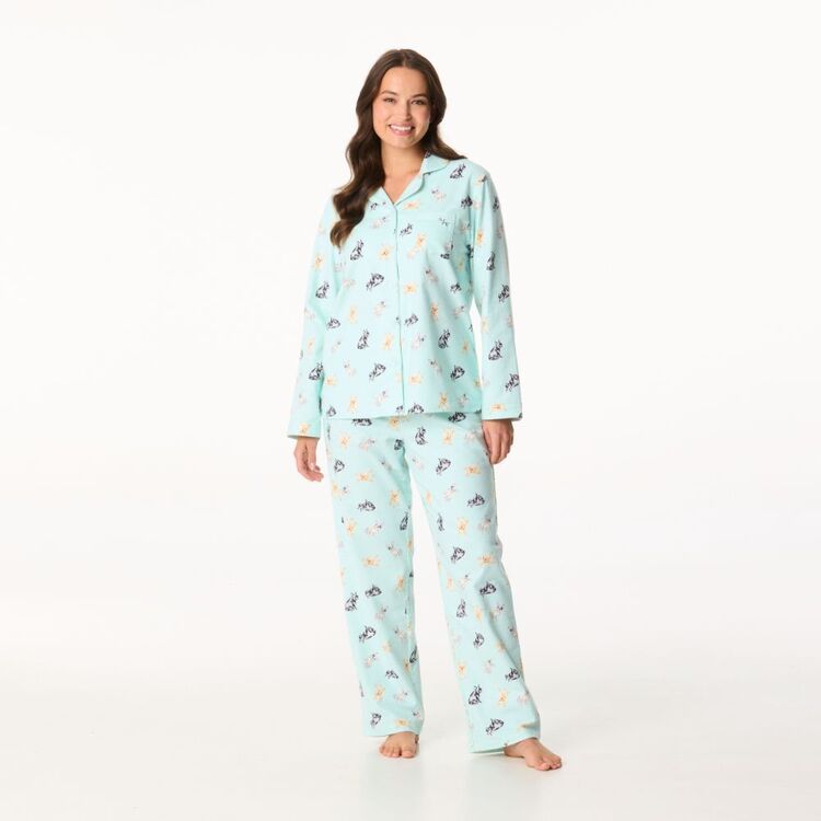 Sash Rose Women's Flannel Pyjama Set Bulldogs