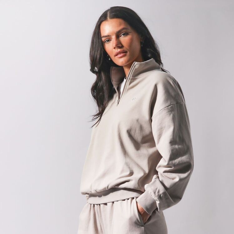 Russell Athletic Women’s Manhattan Quarter Zip Fleece String